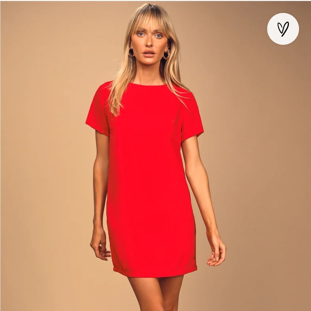 Lulus Shift and Shout Wine Red Shift Dress
